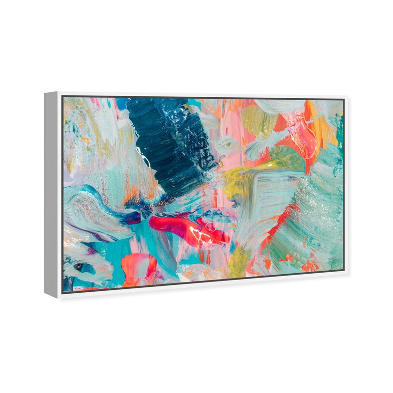 Abstract That Love Feeling – Graphic Art on Canvas Oliver Gal Prints Size: 16″ H x 24″ W Format: White Framed Canvas