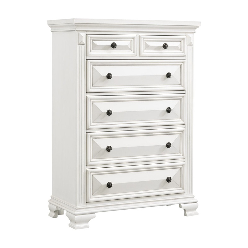 Alauna 6 Drawer Chest Lark Manor Color: Antique White