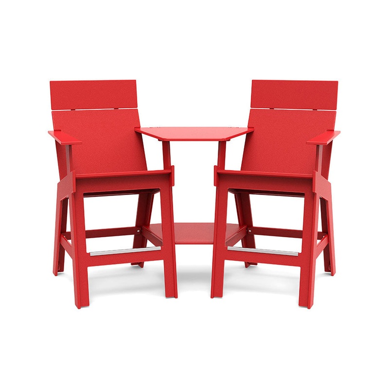 Lollygagger Hi-Rise Chairs with Curved Attached Table