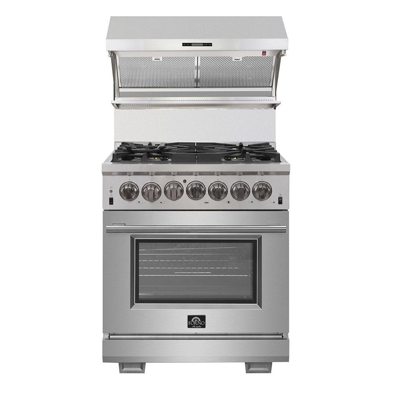 Forno FFSGS618730 Capriasca – Titanium Professional 30″ Freestanding Dual Fuel Range
